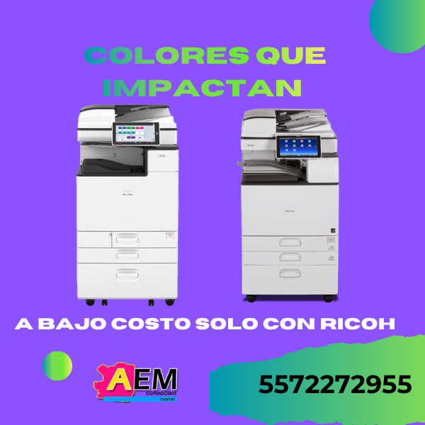 RENTA DE COPIADORAS A COLOR RICOH CDMX